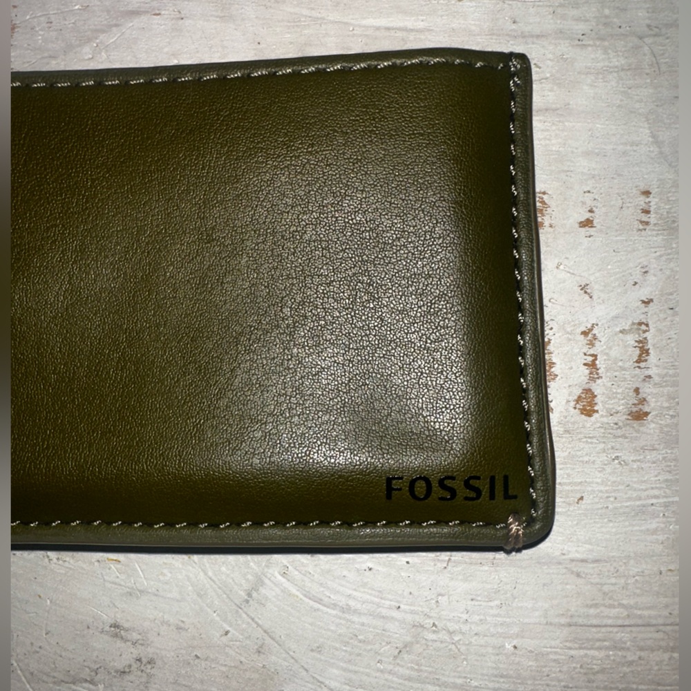 🌵Fossil Joshua Cactus Leather Card Case - Picture 5 of 8